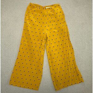 ASTR‎ The Label Palazzo Pant Yellow Dot Wide Leg High Rise Lined